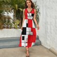thumbnail image 5 of Abstract Geometrical Vestido Sin Mangas , Vestidos De Lujo Para Ocasiones Oficiales, 5 of 5