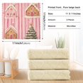 thumbnail image 6 of Yayeee 6 Pack Kitchen Dishcloths for Washing Dishes Soft Absorbent Microfiber Towels, Gingerbread Houses, 6 of 9