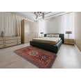 thumbnail image 4 of Ahgly Company Indoor Round Traditional Dark Almond Brown Persian Area Rugs, 4' Round, 4 of 6