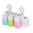 thumbnail image 4 of Toothbrush Holder Set Wall Mounted Family Multifunctional Toothbrush Organizer with Suction Cup, 4 of 14