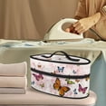 thumbnail image 2 of HELLHERO Pastel Butterflies Garment Steamer Case Reusable Portable Travel Steamer Storage Bag Holder Organizer Easy Storage Cleaning, Case Only, 2 of 6