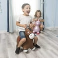 thumbnail image 2 of BounceZiez Inflatable Pink Unicorn Animal Hopper Ball Toy for Children Ages 3+By Waloo Products, 2 of 4