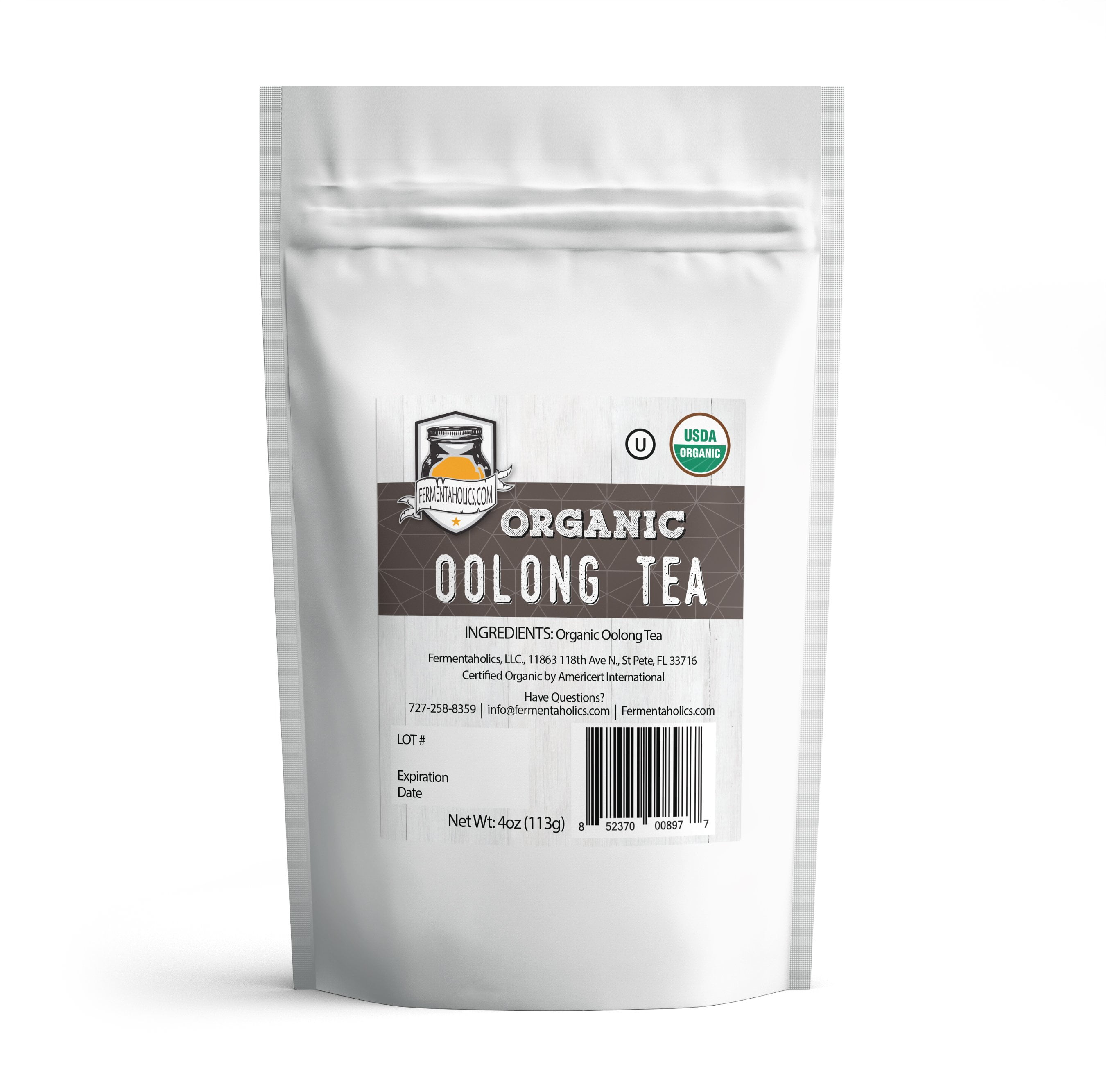 Fermentaholics USDA Certified Organic Loose Leaf Oolong Tea