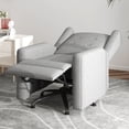 thumbnail image 7 of MUZZ Swivel Glider Push Back Recliner,Single Adjustable Reclining Chair with Breathable Durable Fabric for Living Room, Guest Room,Home Theater,Den,Office and Bedroom, Light Gray, 7 of 7