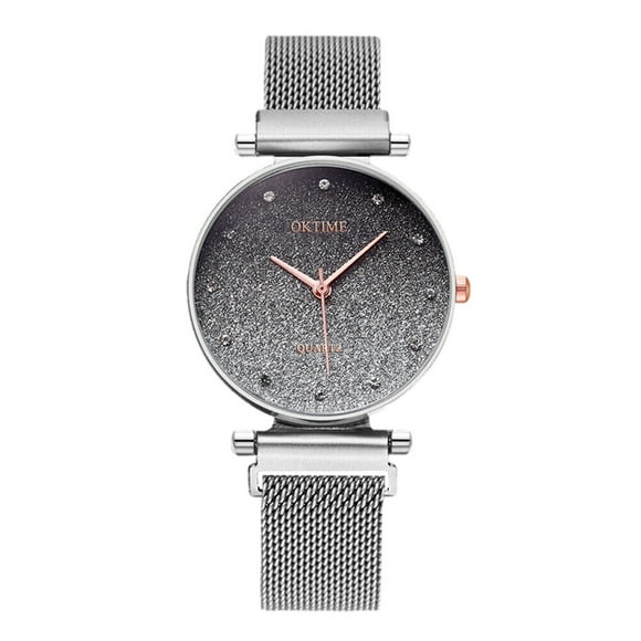 TopLLC Women's Quartz Watch Fashion Sky Watch Magnet Women Quartz Diamond Wristwatch Watches Watch Watch