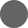 thumbnail image 1 of Ahgly Company Tapis de Zone Rond Gris Transitionnel pour Intérieur Lavable à la Machine, 6 Pieds Rond, 1 of 7
