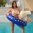 thumbnail image 4 of Flotador de piscina americano para fiesta en la piscina de verano: inflable divertido para adultos y niños, anillo flotante de piscina patriótico, flotador de tubo, natación inflable divertida para, 4 of 8