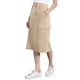 thumbnail image 4 of Falda Midi de Pana para Mujer INSPIRE CHIC con Cintura Alta y Espalda Elástica XL Caqui, 4 of 5