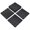 Ebony, variant on Bowery Hill Square Wood Composite Deck Tiles in Modern Ebony/Black 6 Pack