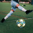 thumbnail image 2 of Balón de fútbol tamaño 5, balón de entrenamiento portátil de fútbol, balón de partido oficial para práctica de Club, juego en interiores y exteriores, Estilo C, 2 of 8