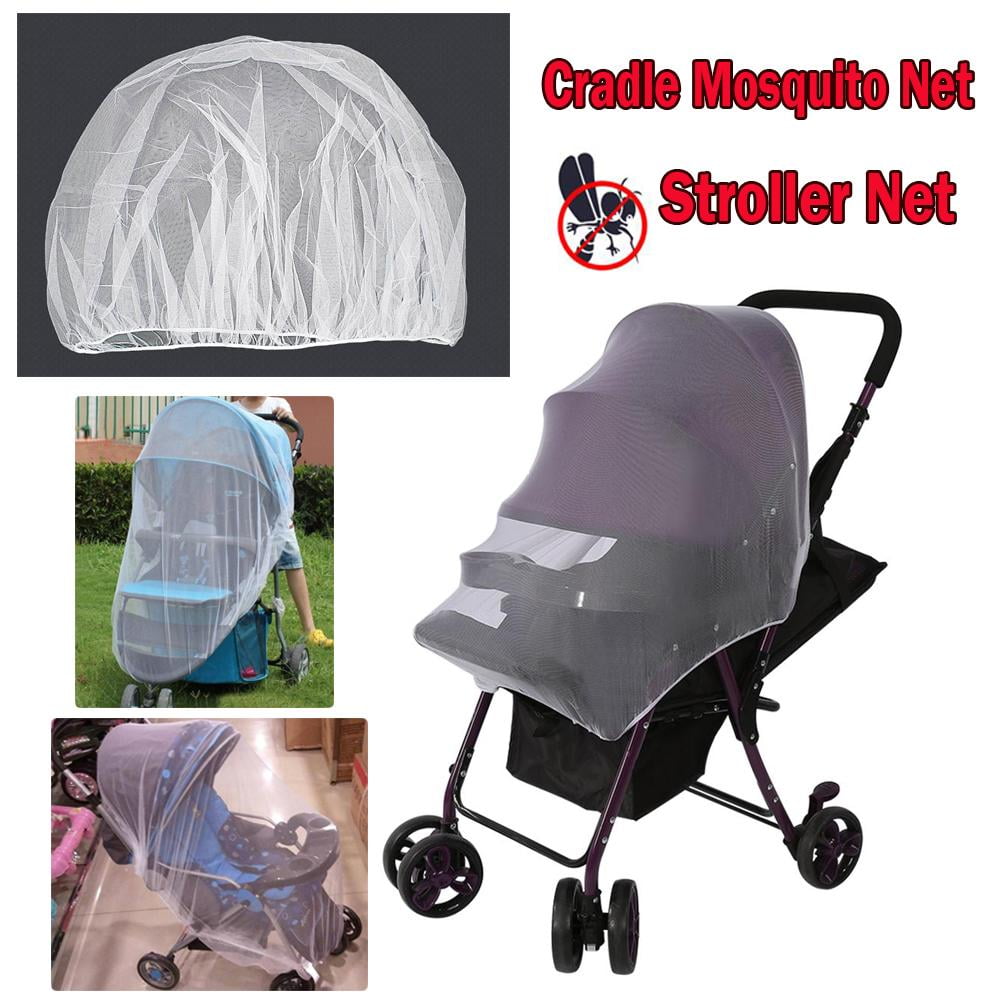 NEW White Mosquito Net Mesh Cover for Baby Child Bassinet Stroller Summer Infant 