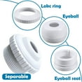 thumbnail image 7 of 3/4 Inch Directional Flow Eyeball Inlet Pool Nozzles for 419D Swimming Pool Spa Fittings with 1-1/2 Inch Thread Durable Replacement Parts, 7 of 7
