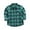A01-Green, variant on Kids Little Boys Girls Baby Red Plaid Flannel Long Sleeve Button Down Flannel Shirt Plaid Tops Girl Boy Clothes(Red,4-5 Y)