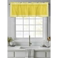 thumbnail image 4 of Valances for Windows Yellow Abstract Art Rod Pocket Cafe Window Treatments Valance Curtains for Kitchen Bathroom Laundry Basement Windows 54"x18", 4 of 9