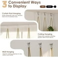 thumbnail image 4 of Hanging Shelves Plant Hanger Indoor Window Plant Shelves Wood Plant Wall Shelf Window Sill Plant Shelf Indoor Hanging Plant Stand Living Room Decor Garden Boho Decor, 4 of 5