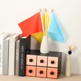 thumbnail image 4 of Uxcell 8x3 Inch White Blank Stick Flag, 12Pcs Wooden Pole Handheld Solid Color Flag, 4 of 6