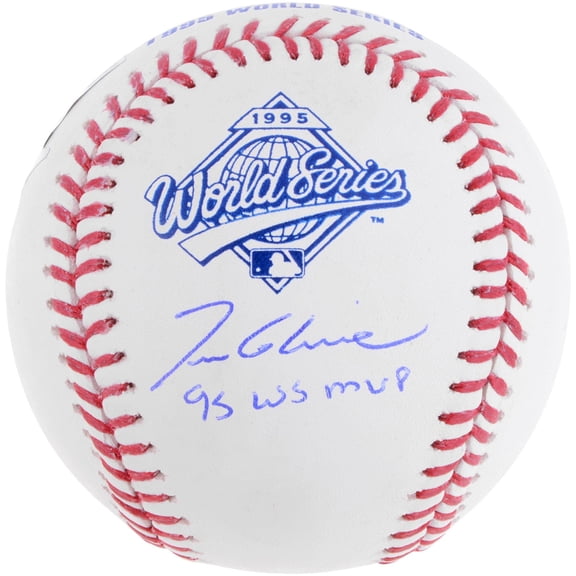 Tom Glavine Atlanta Braves Autographed 1995 World Series Logo Baseball with "95 WS MVP" Inscription - Fanatics Authentic Certified