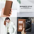 thumbnail image 3 of Wallet phone case VIVO Y35 4G PU leather flap with card slot, strong magnetic split phone case, 3 of 5