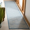 thumbnail image 3 of SAFAVIEH Linden Alvena Geometric Area Rug, Cream/Blue, 5'1" x 7'6", 3 of 10