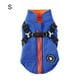 thumbnail image 2 of Arnés de invierno para mascotas, chaqueta impermeable a prueba de viento, para correr, ropa Universal ligera, gancho trasero, decoración de ropa, azul S Eigraketly PT000587-08, 2 of 7