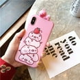 thumbnail image 6 of Piglet Phone Case Compatible with iPhone XR, Cute 3D Cartoon Animal Soft Silicone Protective Case for Girls Women (Strawberry Piglet, iPhone XR), 6 of 14