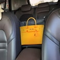 thumbnail image 3 of iMountek Car Net Pocket Handbag Holder Car Storage Netting Pouch Seat Side Storage Mesh Organizers Bag for Purse Phone Documents Barrier Pets Kids At Backseat, 3 of 11