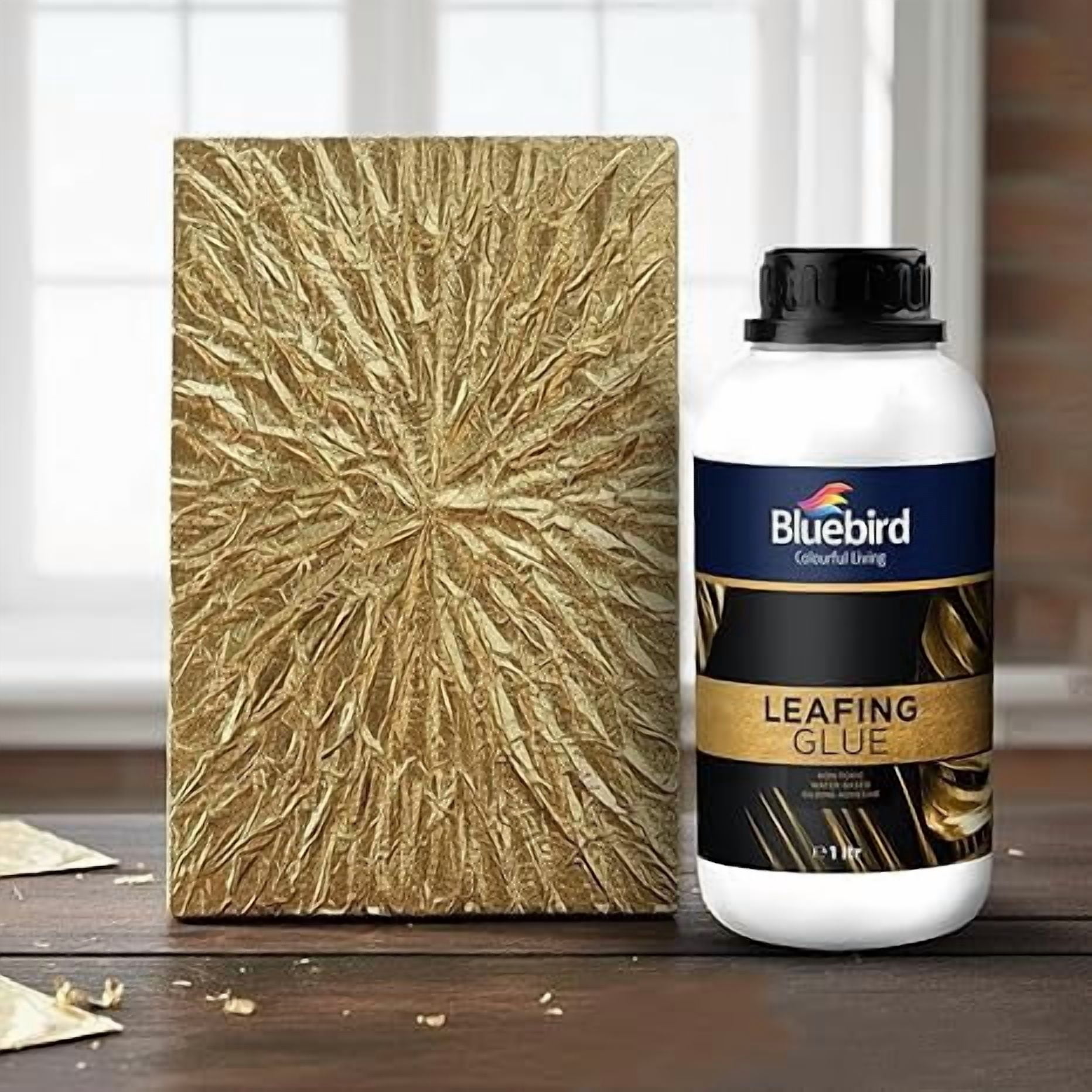 Bluebird Gold Leaf Adhesive 33.8 Fl Oz Gilding Adhesive, Leafing Glue for Art and Craft