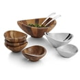 thumbnail image 3 of Nambe Butterfly Salad Bowl with Servers, 3 of 4
