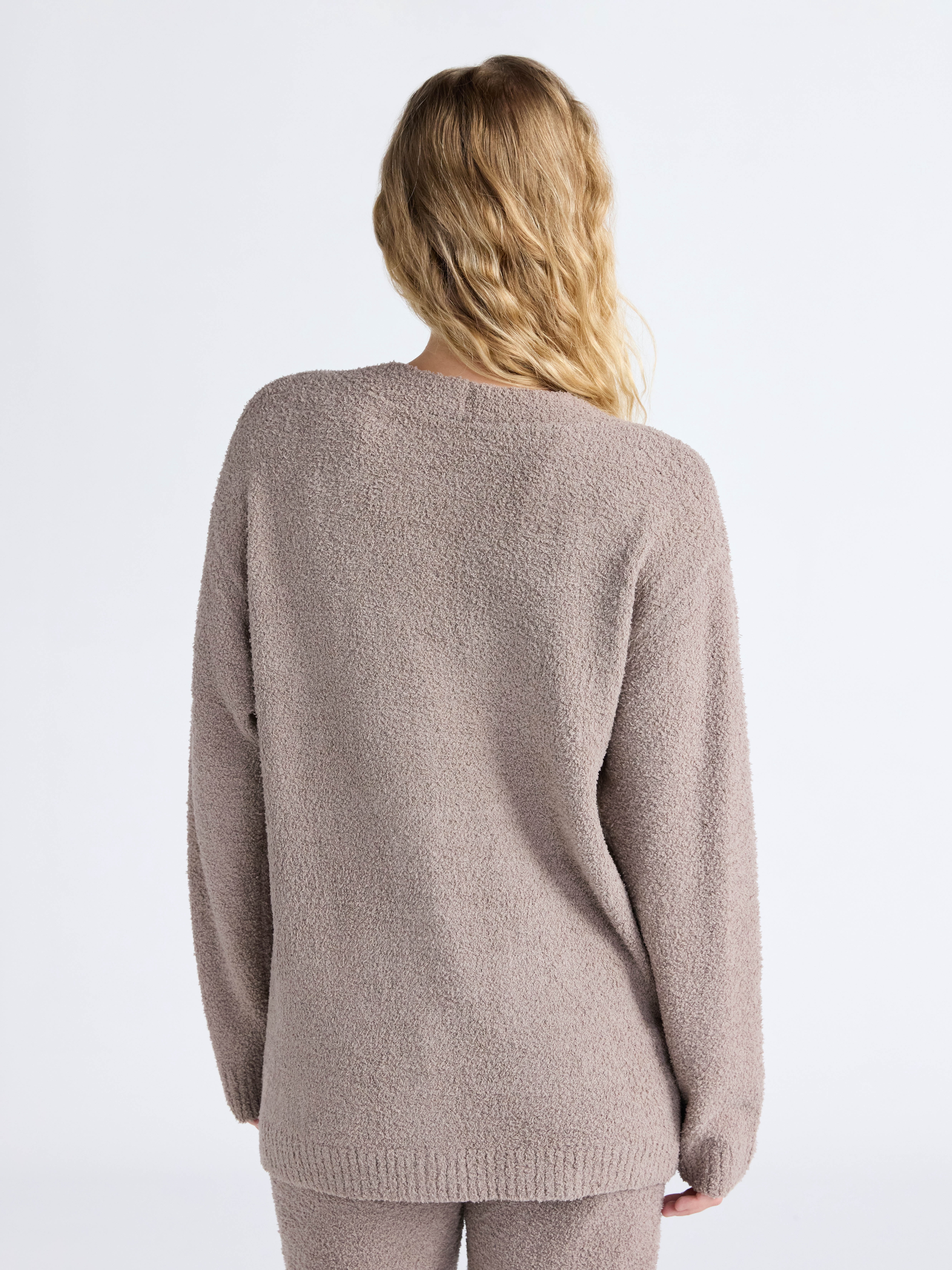 Joyspun Women's Fuzzy Front Pocket Cardigan, Sizes XS-3X