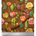 thumbnail image 1 of Soimoi Red Rayon Fabric Fruits Print Fabric by the Yard 42 Inch Wide, 1 of 3