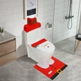 thumbnail image 2 of Cute Christmas Toilet Seat Covers Creative Santa Claus Bathroom Mat Xmas Supplies for Home New Year Navidad Gift Decor, 2 of 8