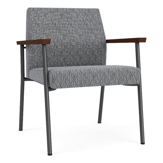 Pemberly Row Fauteuil Grand d'Appoint pour Réception en Tissu, Gris/charbon