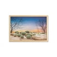 thumbnail image 1 of Cactus Wall Art with Frame, Cactus Balls with Spikes on a Montain Desert Sand Hot Dry Mexican Landscape Photo, Printed Fabric Poster for Bathroom Living Room, 35" x 23", Multicolor, by Ambesonne, 1 of 2