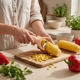 thumbnail image 5 of Cook With Color Corn Peeler, Stainless Steel Corn Stripper and Kernel Cutter Tool, Pink, 5 of 5
