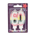 thumbnail image 1 of Apac Striped Glitter 60th Candle, 1 of 1