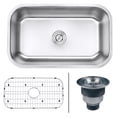 thumbnail image 3 of Ruvati RVM4250 30 in. Undermount 16 Gauge Stainless Steel Kitchen Sink Single Bowl, 3 of 13