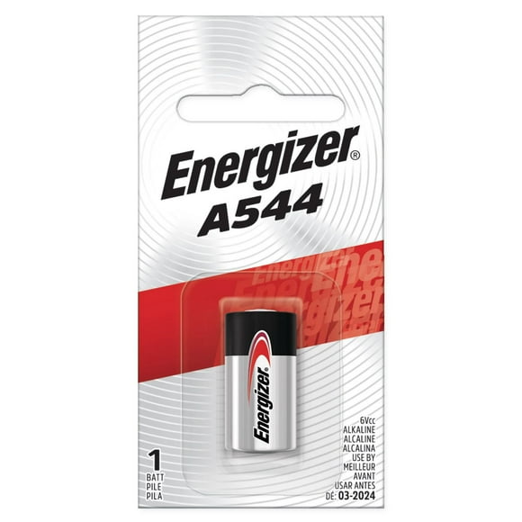 Energizer A544 Battery (1 Pack), 6V Miniature Alkaline Small Battery, Pack of 1 battery