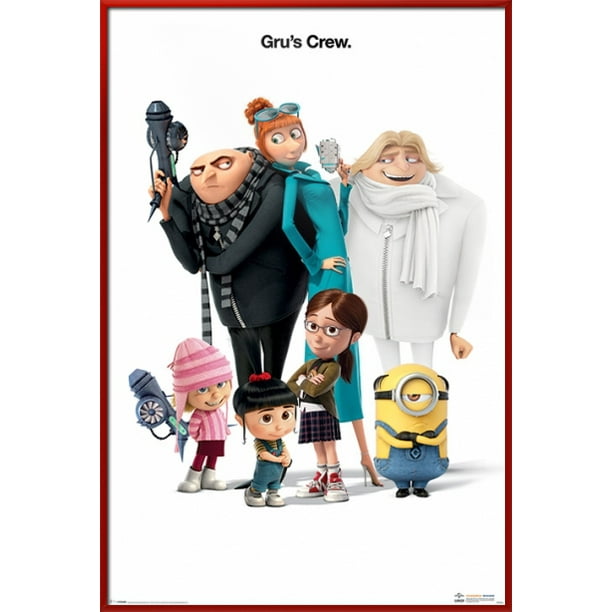 Despicable Me 3 Framed Movie Poster Gru S Crew Gru Dru Mel Minions Red Plastic Frame Walmart Com Walmart Com Despicable Me 3 Framed Movie Poster Gru S Crew Gru Dru Mel Minions Red Plastic Frame Walmart Com Walmart Com