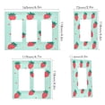 thumbnail image 2 of Yayeee Rocker Switch Wall Plate 1-Gang 4.6"x2.9" Home Decorative Outlet Cover, Green Strawberry, 2 of 6