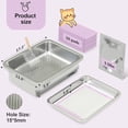 thumbnail image 5 of Dual-Layer Stainless Steel Cat Sifting Litter Box - Odor Control Tray with Zeolite Litter Pellets, Includes Scoop, Pads & Trays, 5 of 5