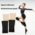 thumbnail image 4 of Fitness Dance Skating Silicone Knee Pads Sport Sknee Pads Basketball Pressurized Cycling Roller Skating Silicone Thin Knee Pads, 4 of 10