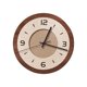 thumbnail image 2 of Reloj de pared con adorno de pared, silencioso, con marco de madera, para colgar en la cocina y el comedor. Redondo, 2 of 9