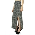 thumbnail image 3 of Bimba Women Long Maxi Stretch Spandex Skirt with Slits Black, 3 of 4