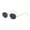 thumbnail image 5 of Small Frame Retro Oval Sunglasses Fashionable Men's and Women's Street Photography Sunglasses Trendy Round Frame Sunglasses, 5 of 9