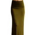 thumbnail image 5 of Peach Couture Womens Summer Printed Variety Fold Over Long Jersey Maxi Skirt, 5 of 9