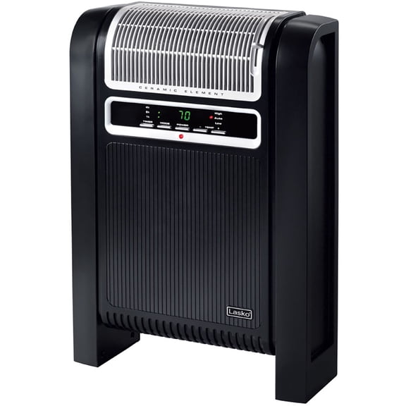Lasko 25" 1500W Portable Digital Control Cyclonic Ceramic Space Heater, Black, 6050, New