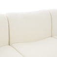 thumbnail image 6 of Christopher Knight Home 94.5" Chenille Sectional Sofa with Curved Armrests, Modern Upholstered Couch, Beige, 6 of 13