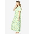 thumbnail image 3 of Dreams & Co. Plus Size Long Floral Print Cotton Gown, 3 of 5