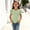 Green, variant on Girls T Shirts with Flutter Sleeve, Short Sleeve Crew Neck Casual Kids Summer Tops Purple Size 9-10T