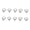 Silver, variant on Suodoka 10PCS Guitar Knobs Pointer Indicator Plate Iron Guitar Potentiometer Indicator Spacer Silver for Les Paul Electric Guitar Replacement Parts Accessory (2.36 inches / 6 cm)